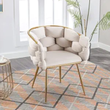 Modern Velvet Hand Weaving Accent Chair