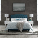 Modway Amelia Tufted Fabric Upholstered Platform Bed , Queen