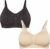 2-Pack Motherhood Maternity Women’s Wireless Clip Down Seamless Nursing Bra