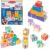 Ms. Rachel Melissa & Doug Letter, Number, and Game Wooden Learning Blocks with Activity Cards