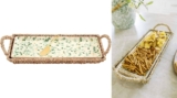 3-Pc Mud Pie Splatter Platter & Basket Set