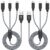 2-Pack 3-in-1 Multi Charging Cable 4ft