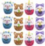 12-Pack Animal Bubble Tea Squeezy Bead Plush Ball – 3″