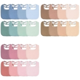 8-Pack Muslin Baby Drool Bibs