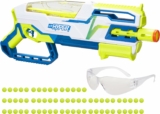 NERF Hyper Bundle, Siege-50 Pump-Action Blaster, Up to 110 FPS Velocity, Eyewear