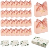 50pcs Thank You Gift Bags with 50 Greeting Cards