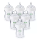 6-Pack NUK Simply Natural Bottle with SafeTemp – 5oz