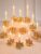 12-Pack Bow Candle Holder for Centerpiece