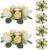 6-Pack Small Candle Rings Flower Wreaths