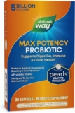 30-Count Nature’s Way Max Potency Probiotic Pearls for Men and Women, Supports Digestive, Immune, Colon Health*, 5 Billion Live Cultures