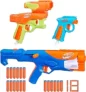 Nerf N Series Gear Up Pack, 3X Blasters, 18 Nerf N1 Darts