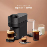 Nespresso 25 fl oz Coffee Maker Brewer Espresso Machine Liquorice Black Vertuo