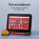 New Amazon Fire HD 8 Kids Pro tablet, ages 6-12 | 3GB memory, 8″ HD screen, slim case for older kids, ad-free content, parental controls, 13-hr battery, 32GB, Marvel Avengers, (2024 release)