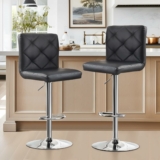 2-Pack Adjustable Swivel Barstools