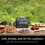 Ninja Woodfire Outdoor Grill & Smoker, 7-in-1 Master Grill, BBQ Smoker and Air