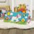 NoJo Sassy Baby Ulbright Unicorn Pink Bird and Cloud Multi-Colored Tummy Time Developmental Plush Wedge Baby Toy with Squeaker, Chime, Crinkle and Mirror