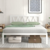 Metal Platform Bed Frame with Headboard, Full Size