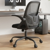 High Back Ergonomic Desk Chair with Adjustable Lumbar Support and Height