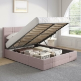 Novilla King Bed Frame with Lift Up Storage