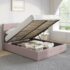 14 Inch Twin Bed Frame with Storage Heavy Duty Tall Metal Platform Bed Frame with Steel Slats No Box Spring Needed Anti Slip White