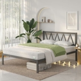 King Size Bed Frame with Headboard