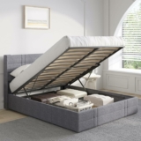 Novilla Queen Bed Frame with Lift Up Storage