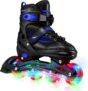 Kid’s Adjustable Inline Skates with Light Up Wheels