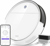 OKP Robot Vacuum Cleaner, Tangle-Free, Super Thin, Low Noise, Powerful Suction, Cleaning Schedules, Self-Charging, Robotic Vacuums with Wi-Fi/App/Alexa Control