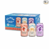 12-Cans OLIPOP Prebiotic Soda Pop, 3 Flavor Variety Pack, Prebiotics, Fiber, and Botanicals, Gluten Free, Vegan, GMO Free, 12oz