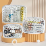 3-Pack Clear Makeup Bags