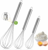 3-Pc Stainless Steel Wire Whisk Set