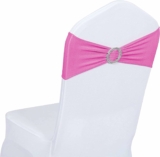 50 PCS Spandex Stretch Chair Sashes Bows