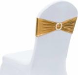 50 PCS Spandex Stretch Chair Sashes Bows