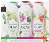 3-Pack Olay Essential Botanicals Body Wash 23.6 fl oz