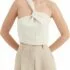 Women’s High Waist Pleated Flowy Maxi Satin Skirt