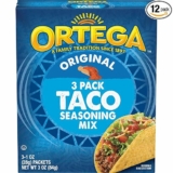 12-Pack Ortega Seasoning Mix, Taco, 3 Ounce