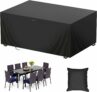 Outdoor Table Cover Waterproof, 420D UV Resistant, 71”L x 47”W x 29”H