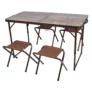 4-Pc Ozark Trail Durable Steel and Aluminum Table and Stools