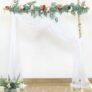 3-Panels Wedding Arch Draping Fabric, 28″ x 19Ft