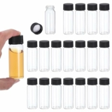 100-Count 30ml Clear Glass Vials w/ Screw Caps