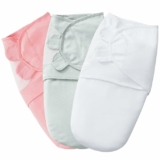 3-Pack 100% Cotton Baby Swaddle Sleep Sacks for Newborn
