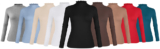 Women’s Lettuce Trim Turtle Neck Top!