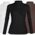 2 Pack Womens Long Sleeve Turtleneck Shirts