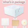 20pcs White Kraft Gift Boxes with Lids