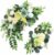 Pack of 2 Wedding Arch Decorations Artificial Hanging Flowers Floral Swag