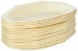 50-Count 8″ Oval Compostable Plates