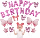 24-Count Pink Minnie Mouse Theme Birthday Balloon Decor Set