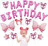 24-Count Pink Minnie Mouse Theme Birthday Balloon Decor Set