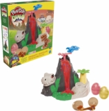 Play-Doh Slime Dino Crew Lava Bones Island Volcano Playset with HydroGlitz Eggs and Mix-ins