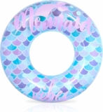 Playtek 33 inch Pool Ring, Mermaid Printed Pool Ring